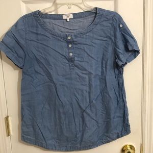 Crown and Ivy Navy Blue Blouse